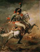 Theodore   Gericault Officer of the Imperial Guard (The Charging Chasseur) (mk09) USA oil painting artist